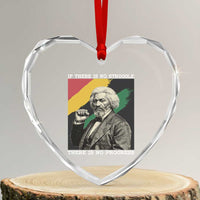 Frederick Douglass Struggle And Progress Heart Crystal Glass Ornament Inspirational Black History - Wonder Print Shop