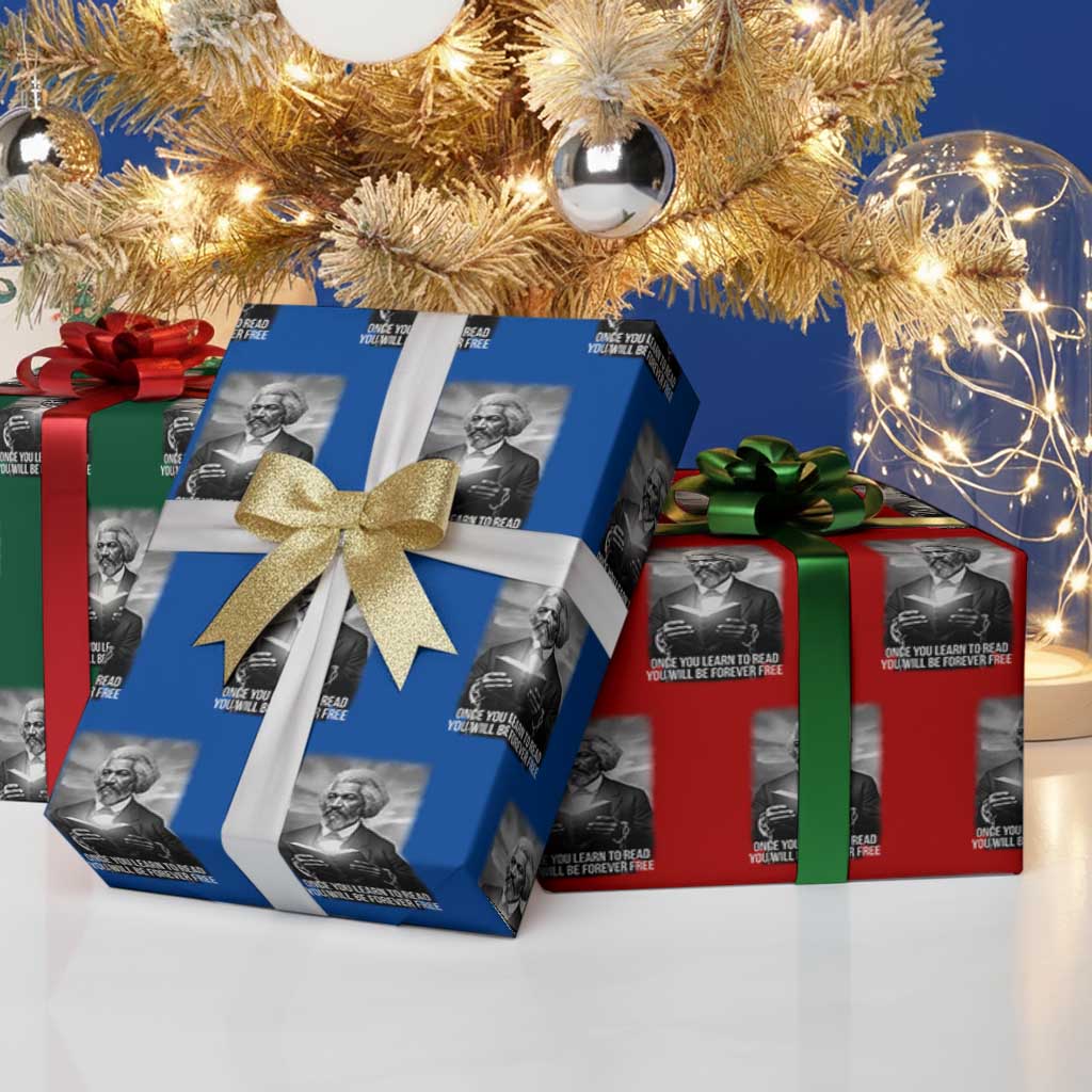 Frederick Douglass Wrapping Paper Roll Once You Learn To Read You Will Be Forever Free - Wonder Print Shop