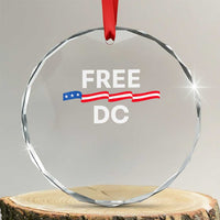 Free DC Crystal Glass Ornament Defend Washington D.C. Statehood Rights TS02