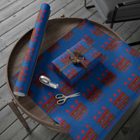 Free DC Funny Flag Parody Wrapping Paper Roll Washington DC with Baguette Sandwich Twist - Wonder Print Shop