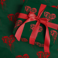 Free DC Graffiti Dripping Heart Graphic Wrapping Paper Roll Washington DC Pride Political Satire - Wonder Print Shop