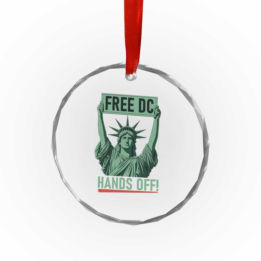 Free DC Hands Off Crystal Glass Ornament Statue of Liberty for Washington D.C. Rights TS02