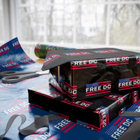 Free DC Patriotic Wrapping Paper Roll Defend Washington D.C. Statehood American Flag - Wonder Print Shop