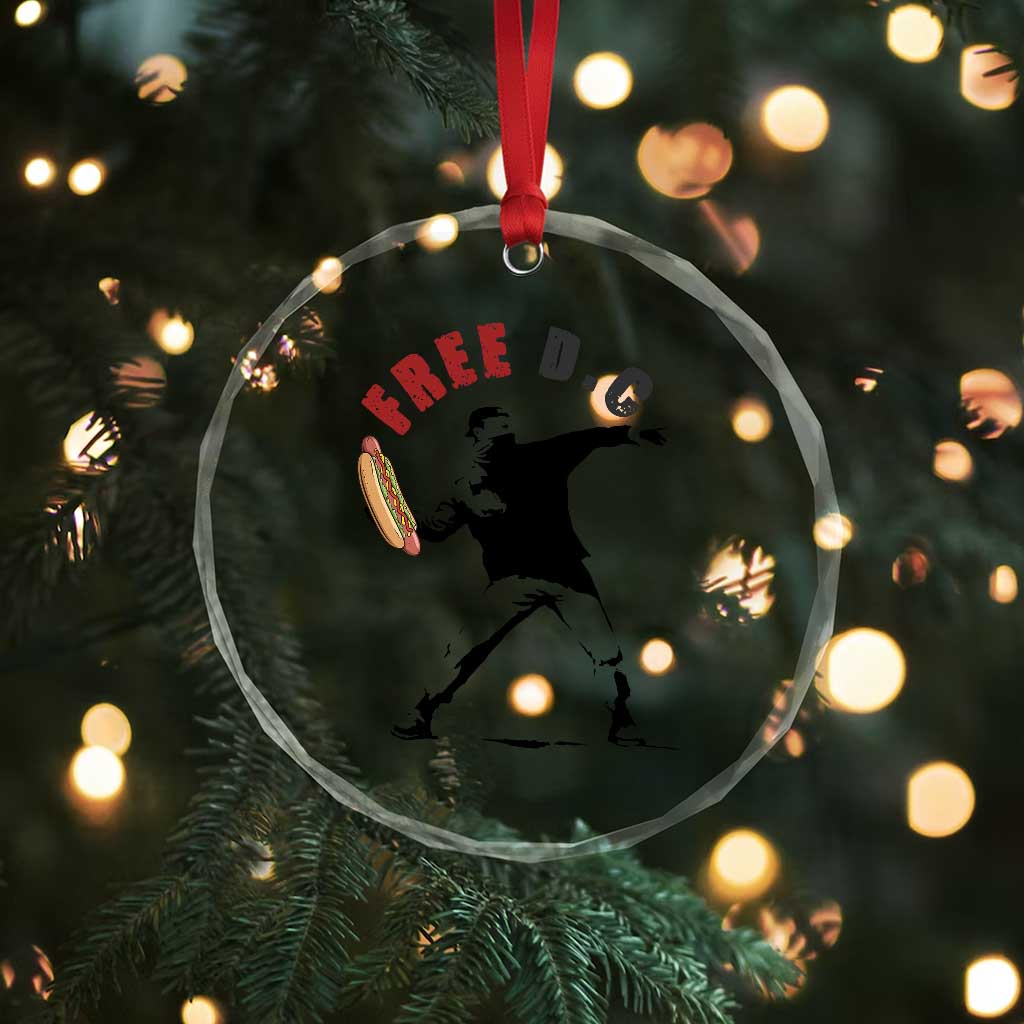 Free DC Sandwich Toss Crystal Glass Ornament Washington DC Political Satire TS02