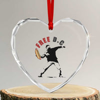Free DC Sandwich Toss Heart Crystal Glass Ornament Washington DC Political Satire - Wonder Print Shop