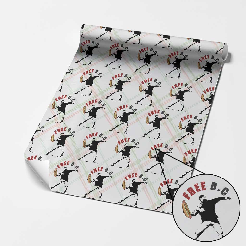 Free DC Sandwich Toss Wrapping Paper Roll Washington DC Political Satire - Wonder Print Shop