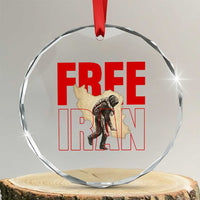 Free Iran Crystal Glass Ornament Iranian Freedom Memorial Hamid Mahdavi Tribute