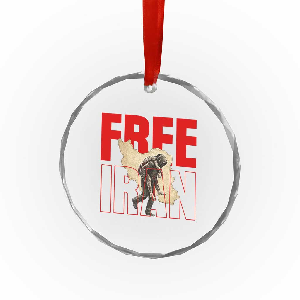 Free Iran Crystal Glass Ornament Iranian Freedom Memorial Hamid Mahdavi Tribute