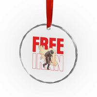 Free Iran Crystal Glass Ornament Iranian Freedom Memorial Hamid Mahdavi Tribute