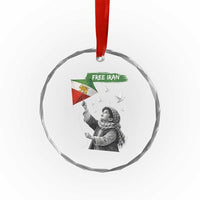 Free Iran Crystal Glass Ornament Lion And Sun Flag Persian Freedom Movement