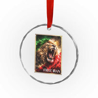 Free Iran Lion Crystal Glass Ornament Freedom Resistance Solidarity Movement Gift