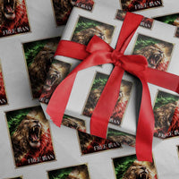 Free Iran Lion Wrapping Paper Roll Freedom Resistance Solidarity Movement Gift