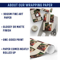 Free Iran Lion Wrapping Paper Roll Freedom Resistance Solidarity Movement Gift