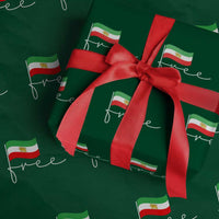 Free Iran Persian Flag Wrapping Paper Roll Iranian Freedom Supporters Revolution