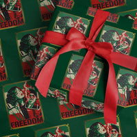 Free Iran Protest Wrapping Paper Roll Support Women Life Freedom Statement