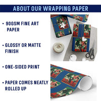 Free Iran Protest Wrapping Paper Roll Support Women Life Freedom Statement