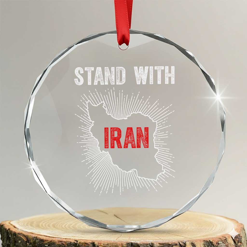 Free Iran Support Crystal Glass Ornament Stand With Iran