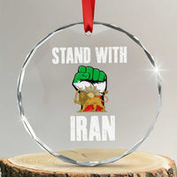 Free Iran Support Iranian MIGA Crystal Glass Ornament Stand With Iran
