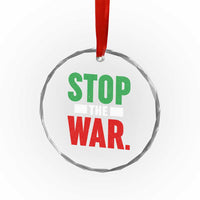 Free Iran Support Iranian MIGA Crystal Glass Ornament Stop The War