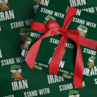 Free Iran Support Iranian MIGA Wrapping Paper Roll Stand With Iran