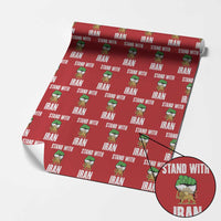 Free Iran Support Iranian MIGA Wrapping Paper Roll Stand With Iran