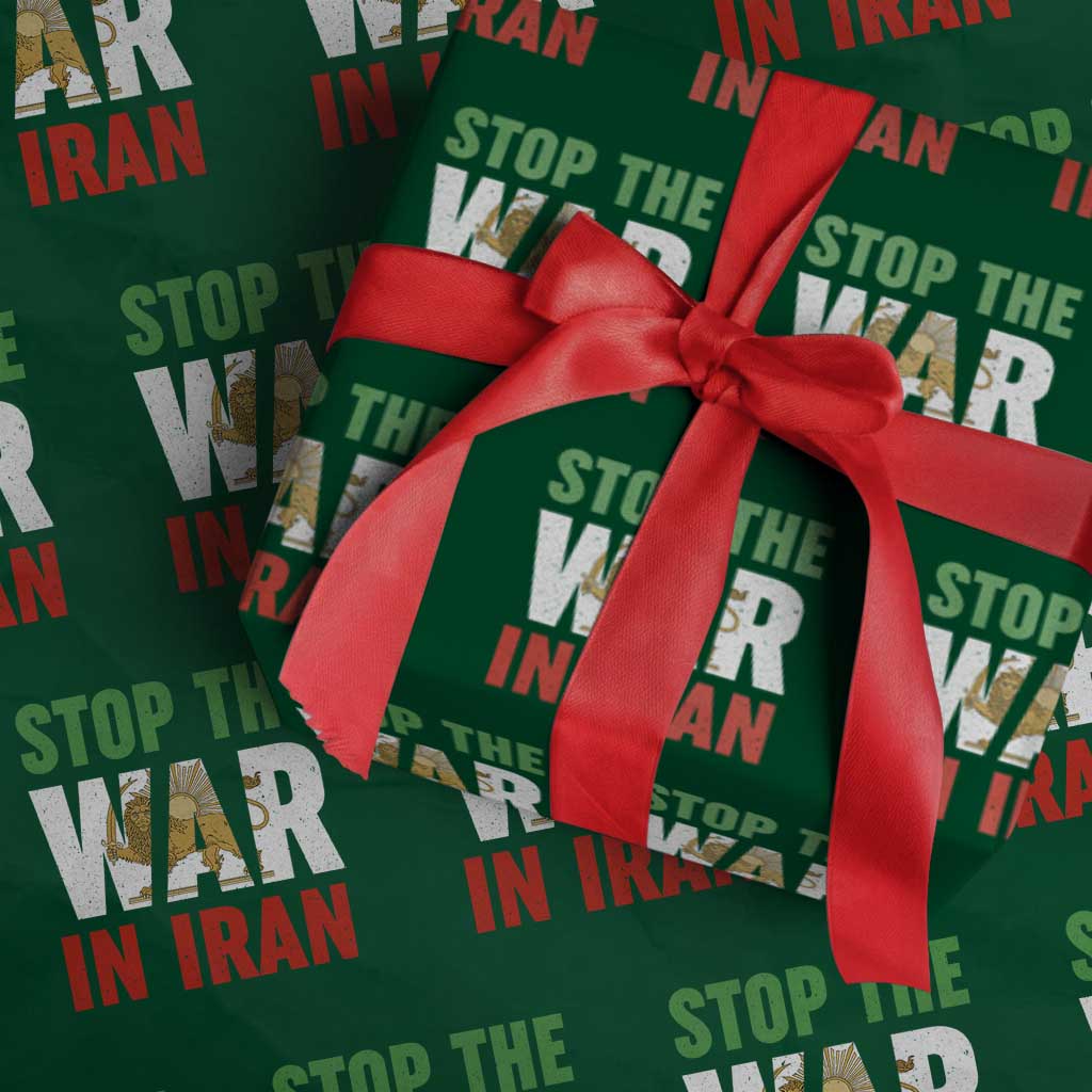 Free Iran Support Iranian MIGA Wrapping Paper Roll Stop The War In Iran