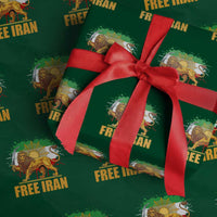 Free Iran Wrapping Paper Roll Iran Flag Lion And Sun Persian Pride Iranian Protests