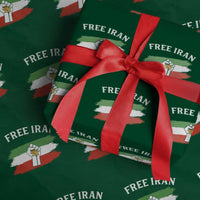 Free Iran Wrapping Paper Roll Support Iranian Freedom No War