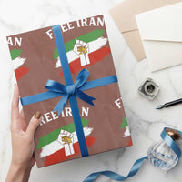 Free Iran Wrapping Paper Roll Support Iranian Freedom No War