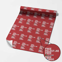 Free Palestine Sudan Congo Wrapping Paper Roll Human Rights Activist Justice and Solidarity - Wonder Print Shop
