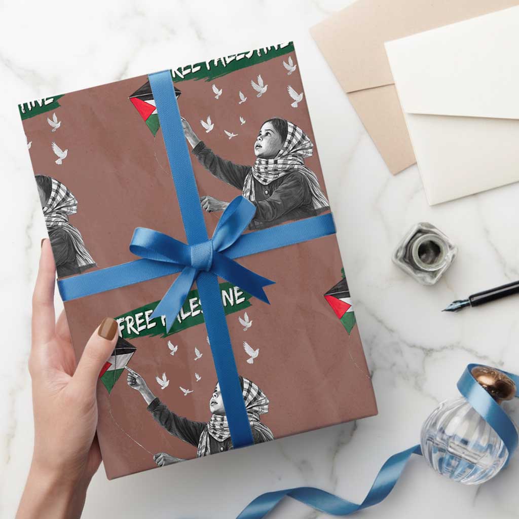 Free Palestine Wrapping Paper Roll Gaza Palestinian Flag - Wonder Print Shop