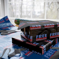 Free Portland Bold Patriotic Wrapping Paper Roll Red White and Blue Protest Statement - Wonder Print Shop