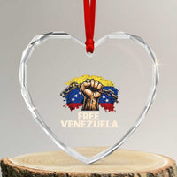 Free Venezuela Flag Chain Breaker Heart Crystal Glass Ornament Powerful Liberation for Liberation Supporters - Wonder Print Shop