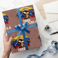 Free Venezuela Flag Chain Breaker Wrapping Paper Roll Powerful Liberation for Liberation Supporters - Wonder Print Shop