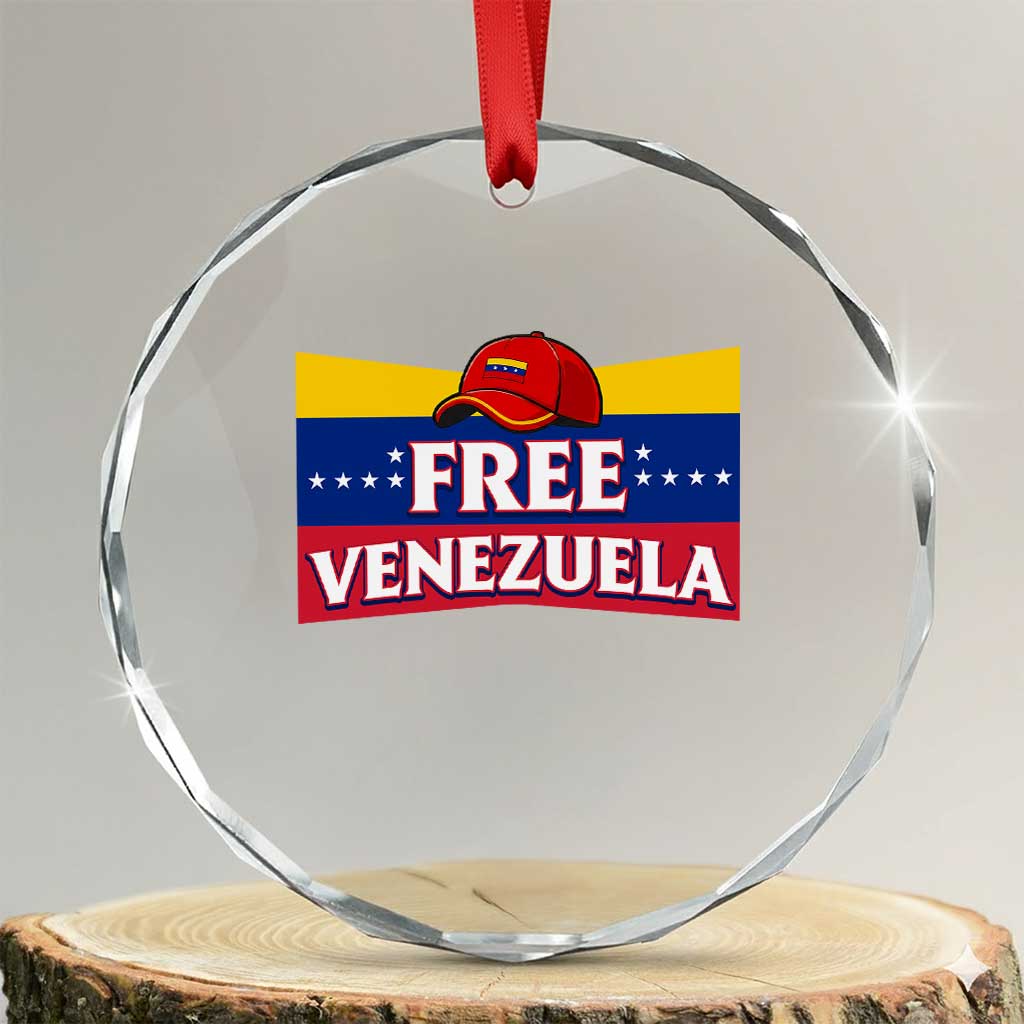 Free Venezuela Flag Patriotic Crystal Glass Ornament Venezuela Pride - Wonder Print Shop