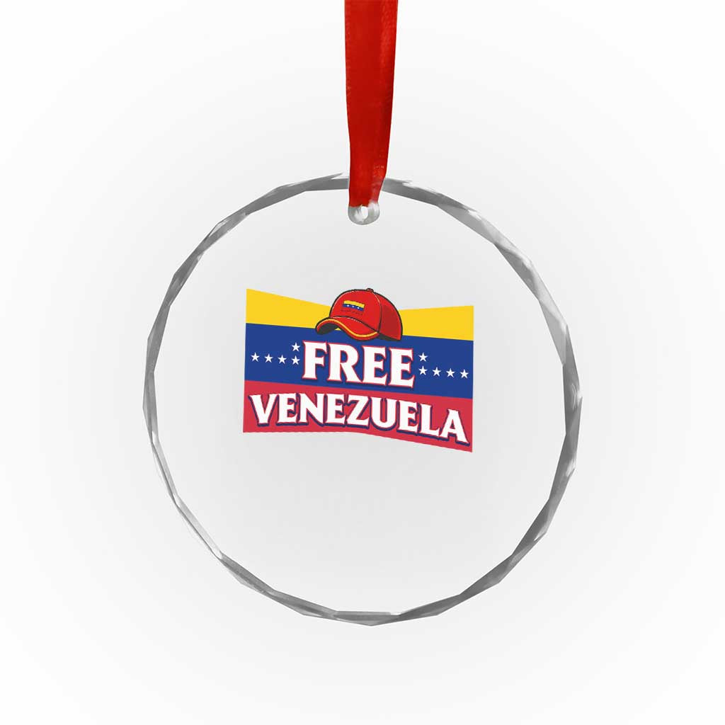 Free Venezuela Flag Patriotic Crystal Glass Ornament Venezuela Pride - Wonder Print Shop