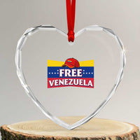 Free Venezuela Flag Patriotic Heart Crystal Glass Ornament Venezuela Pride - Wonder Print Shop