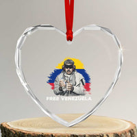 Free Venezuela Maduro Heart Crystal Glass Ornament Political Satire - Wonder Print Shop