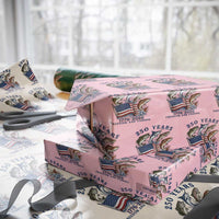 Freedom And Fishing Wrapping Paper Roll Patriotic American Flag Fisherman Gift