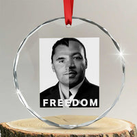 Freedom Charlie Kirk Crystal Glass Ornament Martin Luther King Jr - Wonder Print Shop