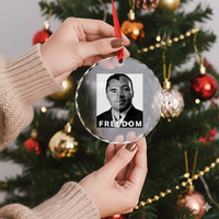 Freedom Charlie Kirk Crystal Glass Ornament Martin Luther King Jr - Wonder Print Shop