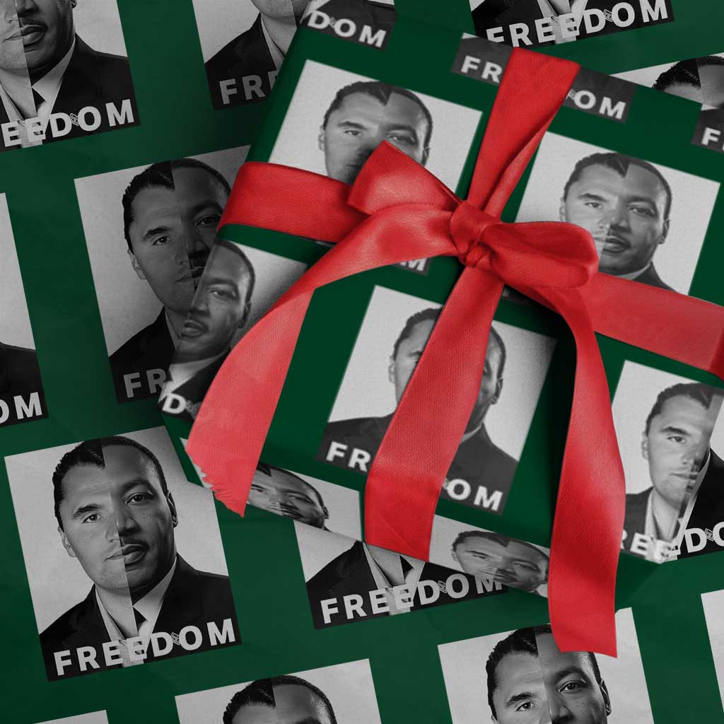 Freedom Charlie Kirk Wrapping Paper Roll Martin Luther King Jr - Wonder Print Shop