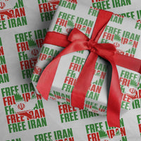 Freedom Dove Flag Wrapping Paper Roll Peaceful Iran Support