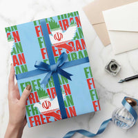 Freedom Dove Flag Wrapping Paper Roll Peaceful Iran Support