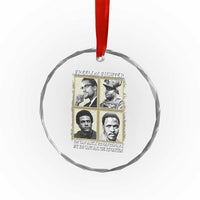 Freedom Fighters Heritage Crystal Glass Ornament Malcolm X Marcus Garvey Huey P Newton Steve Biko Revolution TS02