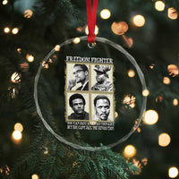 Freedom Fighters Heritage Crystal Glass Ornament Malcolm X Marcus Garvey Huey P Newton Steve Biko Revolution TS02