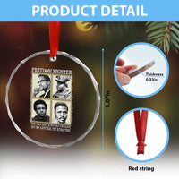 Freedom Fighters Heritage Crystal Glass Ornament Malcolm X Marcus Garvey Huey P Newton Steve Biko Revolution TS02