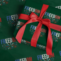 Freedom Funny 4th of July Couple Matching Wrapping Paper Roll US Fireworks