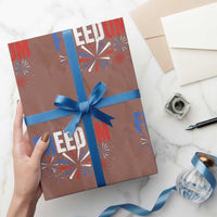 Freedom Funny 4th of July Couple Matching Wrapping Paper Roll US Fireworks