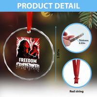 Freedom Iran Women Revolution 2026 Crystal Glass Ornament Lighting Cigarette with Burning Portrait Graphic